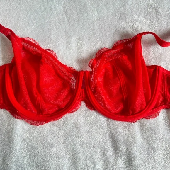 Freya Red Balconette Bra 38DD - Picture 4 of 10